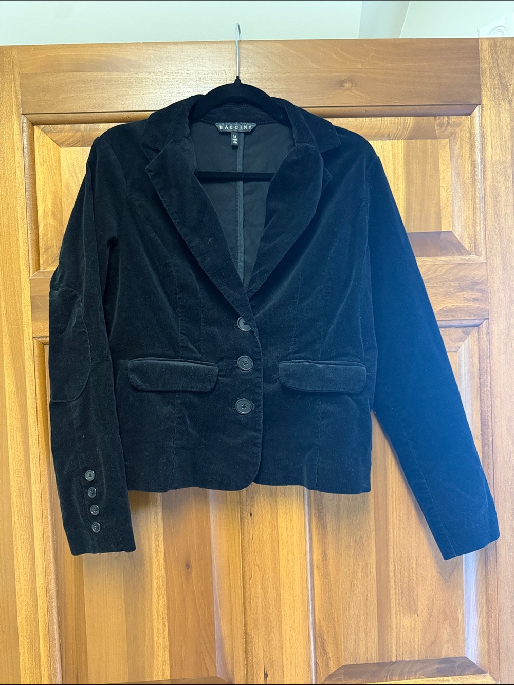 Baccini Black Velvet Women's Blazer Jacket